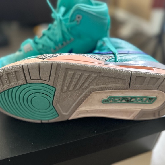 Nike Air Jordan Legacy 312 Hyper Jade/Bright Blue - Picture 4 of 8